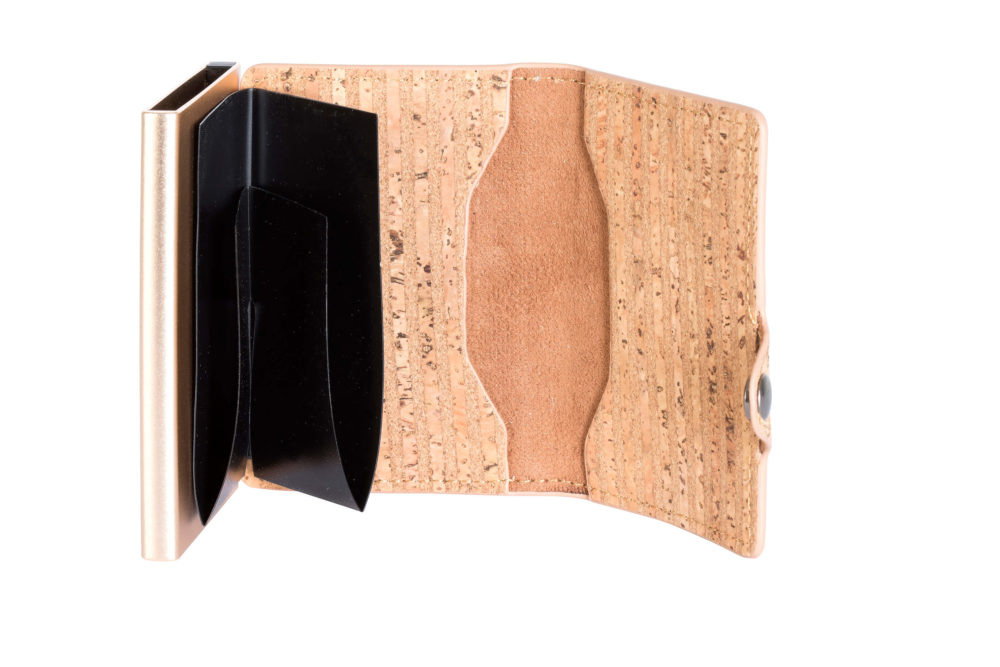 Cork Card Holder – Gold