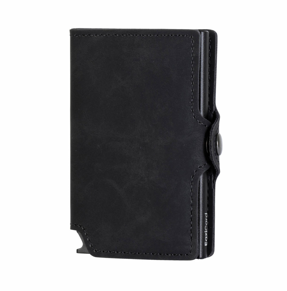 PU Leather Card Holder – Black/Black