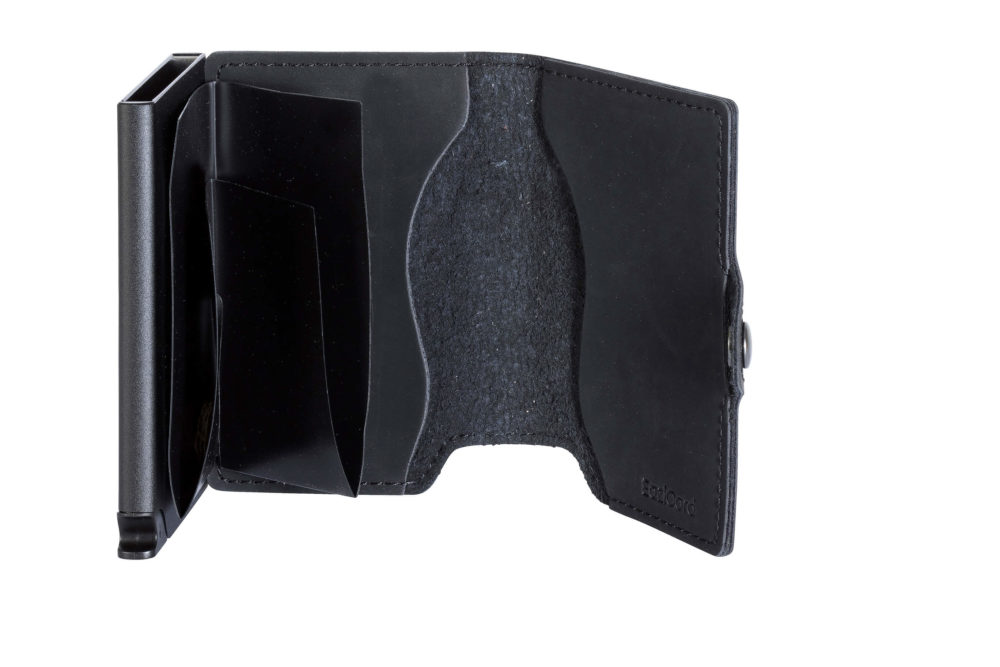PU Leather Card Holder – Black/Black